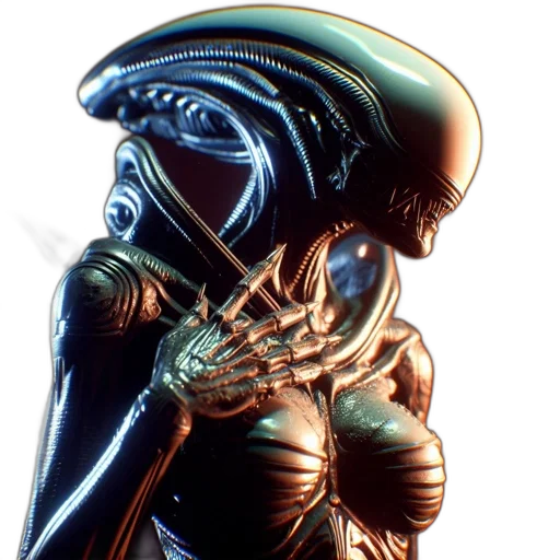 robot, dress, jewelry, creature, concept art, 3d render, cyberpunk, pixel art transparent PNG cut-out