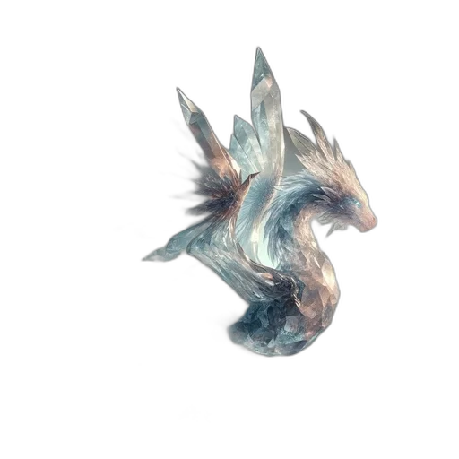 dragon, creature, animal, mask, 3d render, fantasy art, concept art, watercolor transparent PNG cut-out