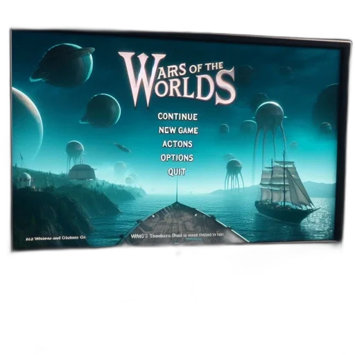 sword, concept art, fantasy art, underwater, outer space, fog, sci-fi, setup transparent PNG cut-out