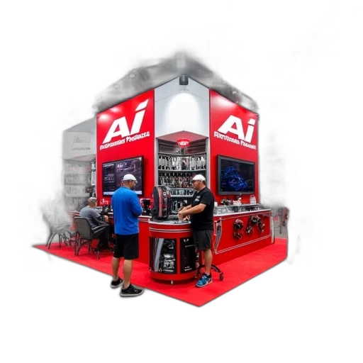 staff, 3d render, first, image, shows, indoor, trade, show transparent PNG cut-out