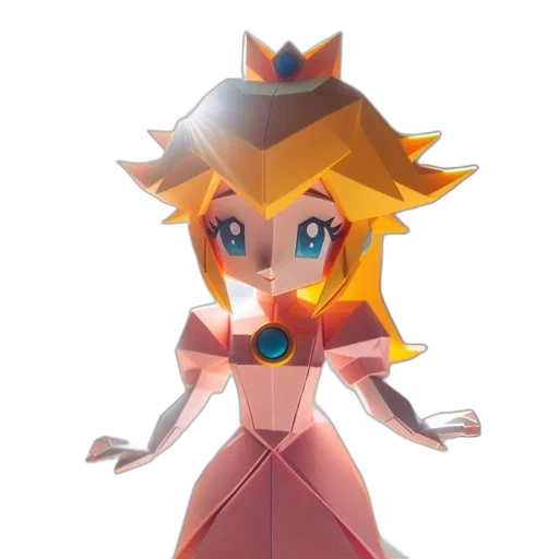 crown, dress, staff, robot, 3d render, concept art, pixel art, fantasy art transparent PNG cut-out