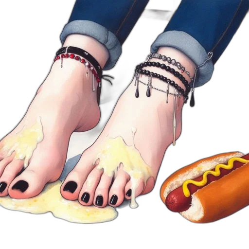 shoes, food, jewelry, watercolor, concept art, anime, photorealistic, neon lights transparent PNG cut-out