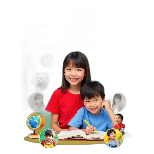 photorealistic, 3d render, colorful, brochure, cover, cambridge, english, young transparent PNG cut-out