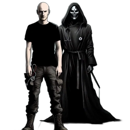 staff, mask, weapon, concept art, comic book art, pixel art, 3d render, dimly transparent PNG cut-out