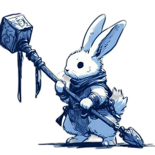 weapon, sword, staff, concept art, fantasy art, pixel art, comic book art, blue transparent PNG cut-out
