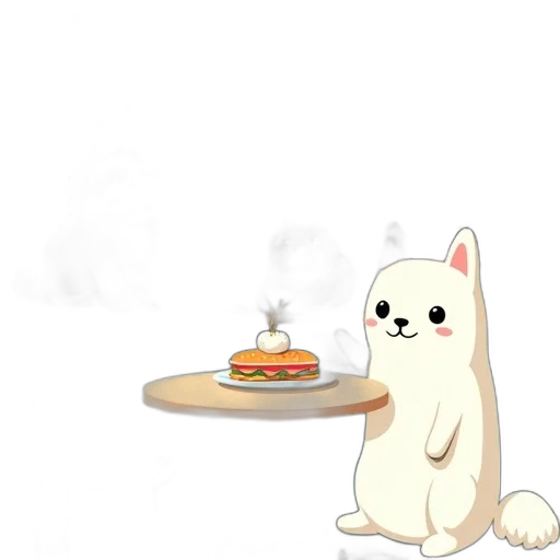food, animal, staff, creature, concept art, pixel art, anime, 3d render transparent PNG cut-out