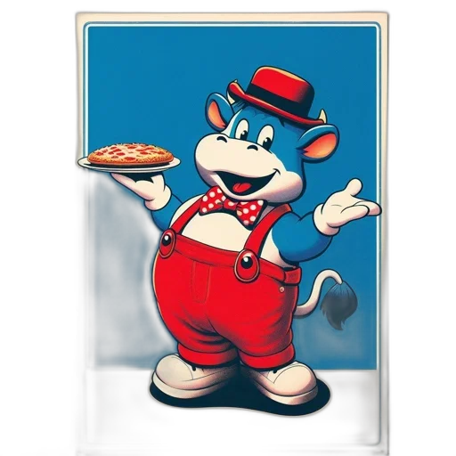 food, animal, staff, concept art, cartoon, 3d render, comic book art, illustrated transparent PNG cut-out