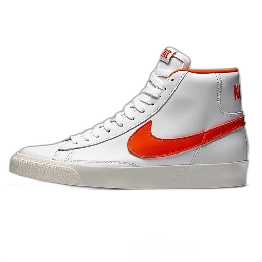 shoes, nike, blazer, mid, virgil, ten, white, surface transparent PNG cut-out