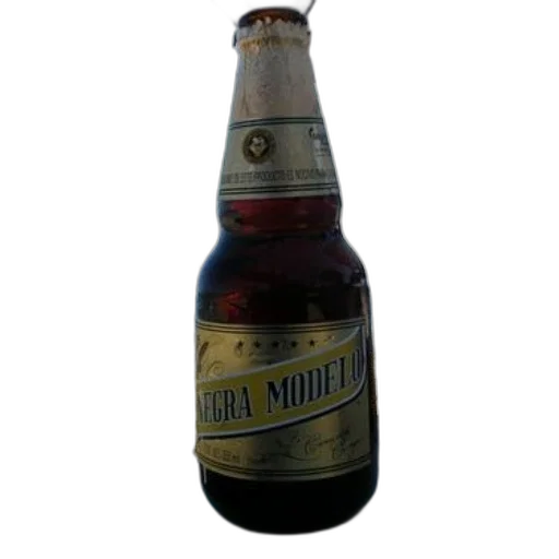 bottle, 3d render, photorealistic, negra, modelo, beer, sits, table transparent PNG cut-out