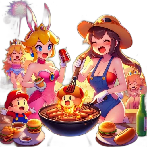 food, hat, staff, pixel art, concept art, fantasy art, 3d render, fire transparent PNG cut-out