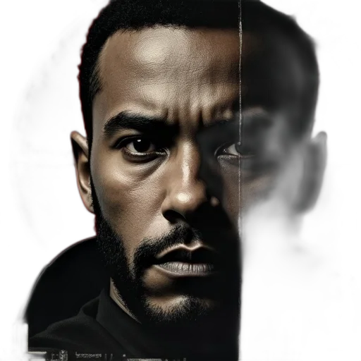face, photorealistic, comic book art, concept art, cartoon, second, image, close-up transparent PNG cut-out