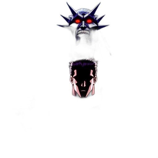 crown, mask, weapon, jewelry, concept art, pixel art, 3d render, anime transparent PNG cut-out