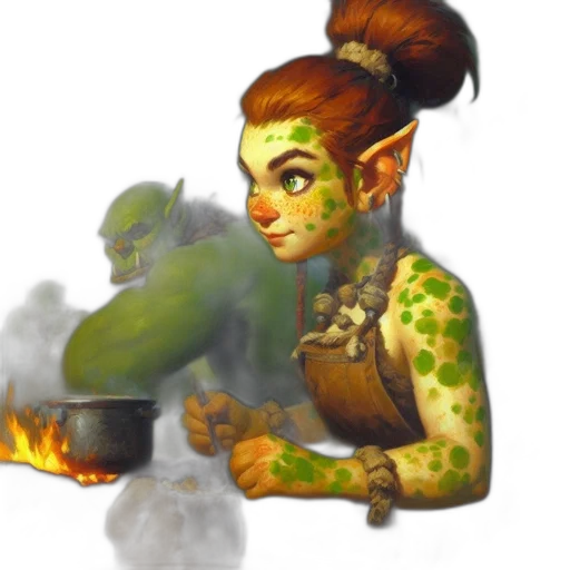 staff, concept art, fantasy art, pixel art, 3d render, fire, green, elfin transparent PNG cut-out