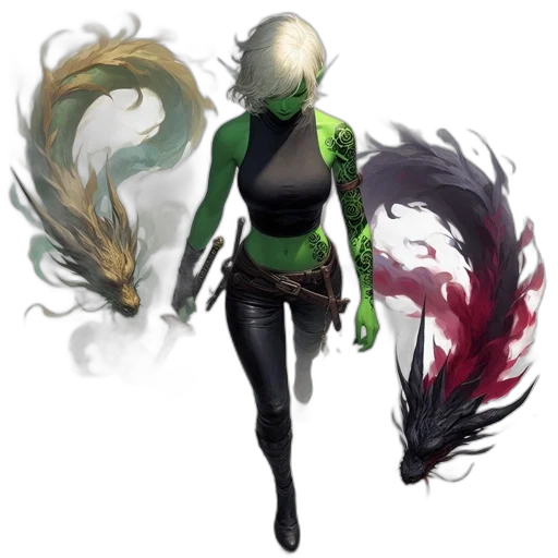 dragon, staff, mask, creature, concept art, fantasy art, comic book art, pixel art transparent PNG cut-out