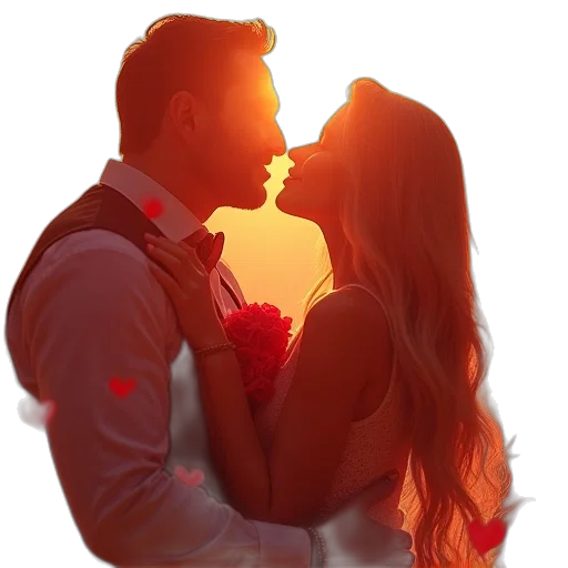 dress, photorealistic, 3d render, oil painting, concept art, sunset, neon lights, fire transparent PNG cut-out