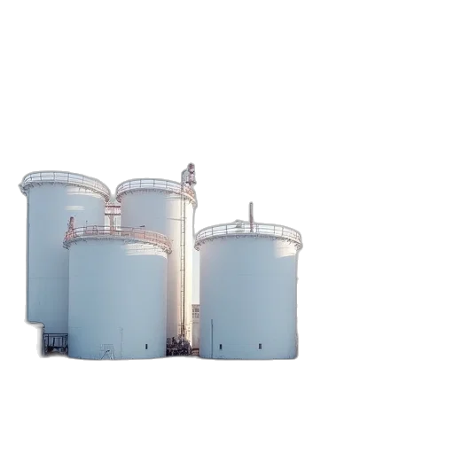 building, bottle, robot, 3d render, photorealistic, large, white, petroleum transparent PNG cut-out