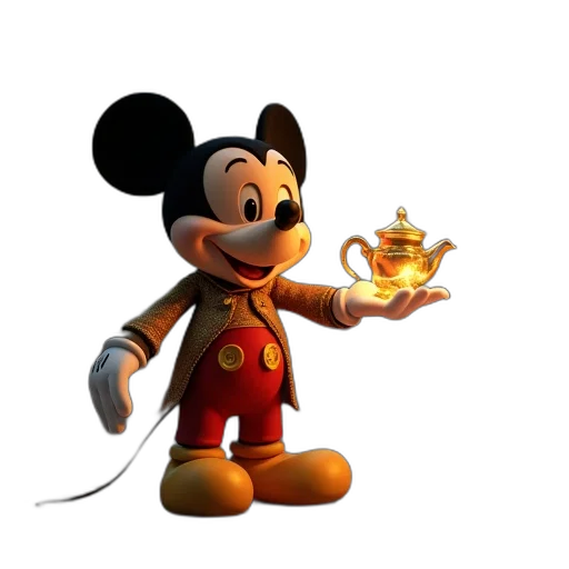 staff, animal, mask, 3d render, concept art, cartoon, fire, mickey transparent PNG cut-out