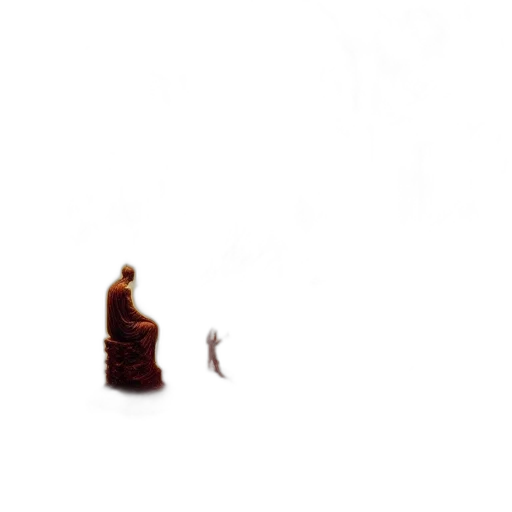staff, animal, robot, creature, pixel art, concept art, photorealistic, 3d render transparent PNG cut-out