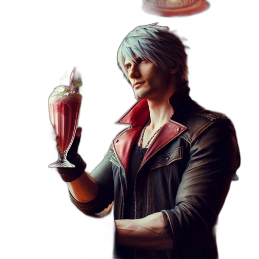 bottle, staff, weapon, jacket, concept art, 3d render, fantasy art, photorealistic transparent PNG cut-out