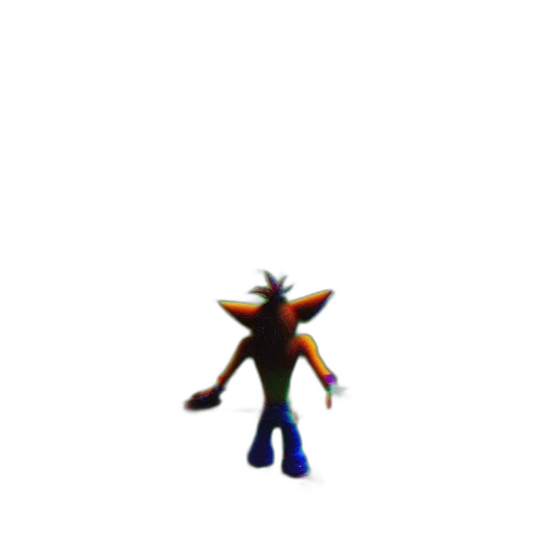 staff, creature, robot, weapon, 3d render, pixel art, concept art, vaporwave transparent PNG cut-out