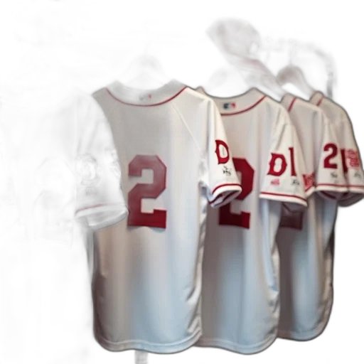 jacket, 3d render, concept art, collection, baseball, jerseys, displayed, rack transparent PNG cut-out