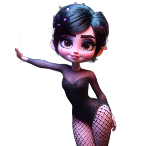 dress, staff, concept art, cartoon, 3d render, fantasy art, anime-style, character transparent PNG cut-out