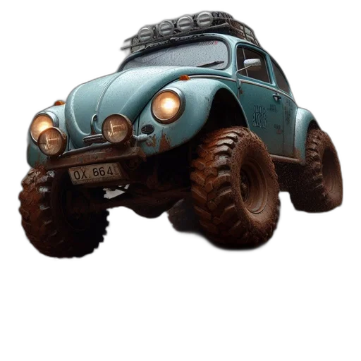 car, robot, weapon, animal, 3d render, concept art, photorealistic, off-road transparent PNG cut-out