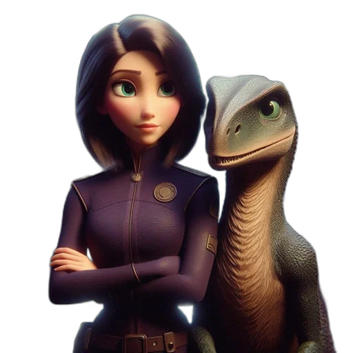 dragon, staff, animal, concept art, 3d render, fantasy art, photorealistic, outer space transparent PNG cut-out