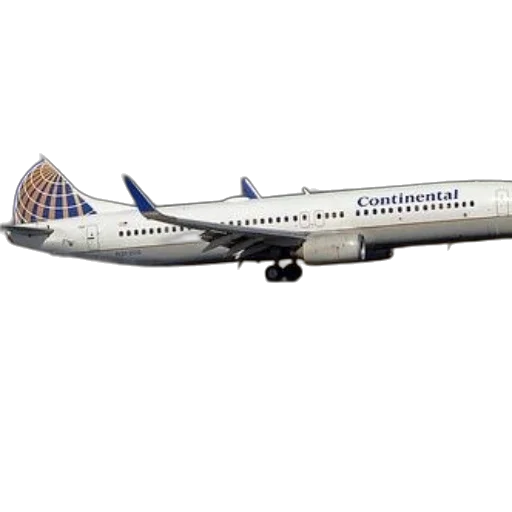 continental, airlines, airplane, taking transparent PNG cut-out