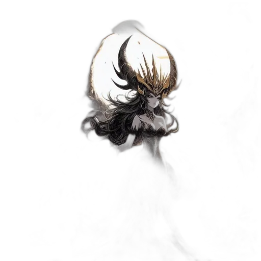 hair, mask, crown, dragon, concept art, fantasy art, photorealistic, 3d render transparent PNG cut-out