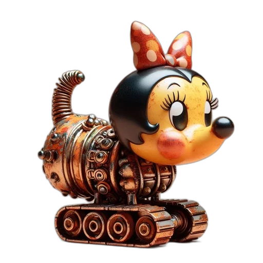 robot, weapon, animal, concept art, 3d render, cartoon, fantasy art, robotic transparent PNG cut-out