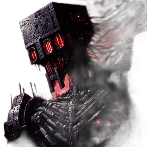 robot, mask, face, creature, concept art, pixel art, 3d render, fantasy art transparent PNG cut-out