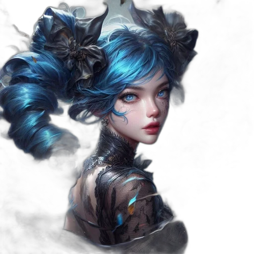 face, mask, staff, dragon, fantasy art, concept art, photorealistic, anime transparent PNG cut-out