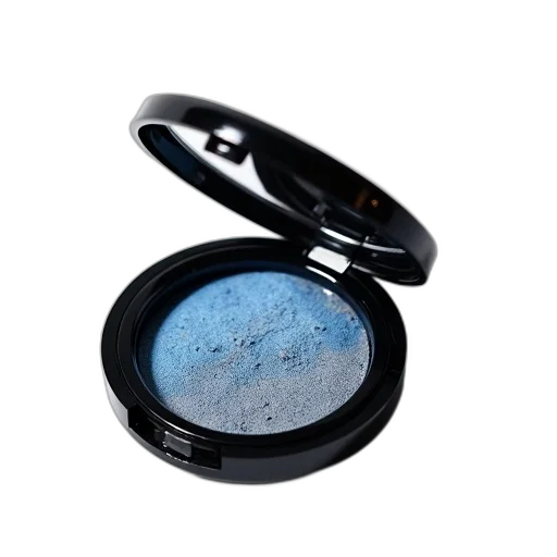 jewelry, outer space, blue, dark, black, compact, powder, case transparent PNG cut-out