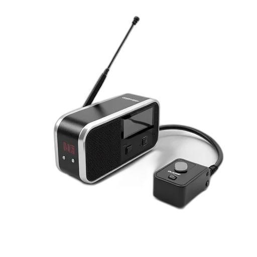robot, staff, 3d render, modern, compact, radio, digital, display transparent PNG cut-out