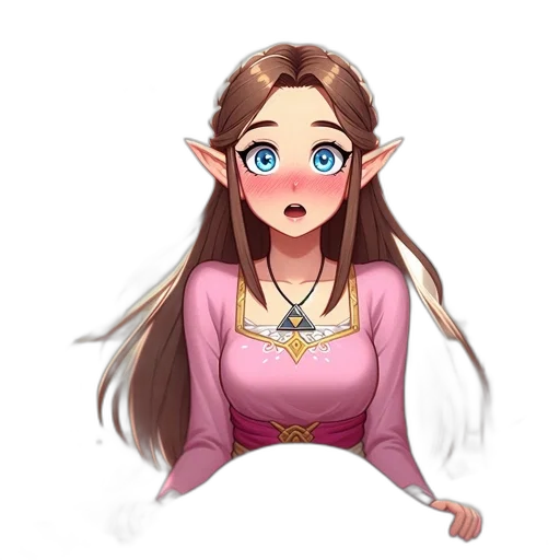staff, jewelry, dress, face, pixel art, fantasy art, concept art, anime transparent PNG cut-out