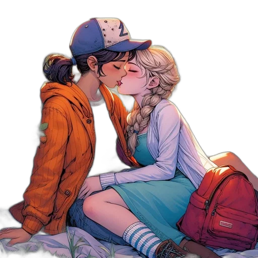 comic book art, concept art, watercolor, cartoon, snow, neon lights, fire, fog transparent PNG cut-out