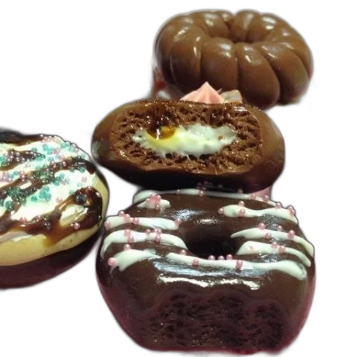 food, variety, delicious-looking, donuts transparent PNG cut-out