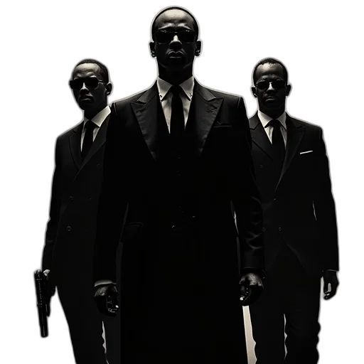 concept art, black, men, movie, poster, german, style transparent PNG cut-out