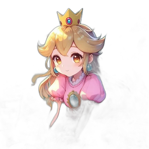crown, staff, dress, weapon, watercolor, pixel art, fantasy art, concept art transparent PNG cut-out