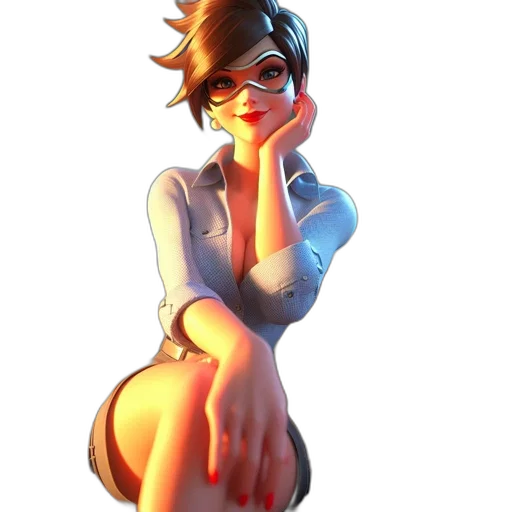 staff, dress, robot, face, concept art, 3d render, cartoon, anime transparent PNG cut-out