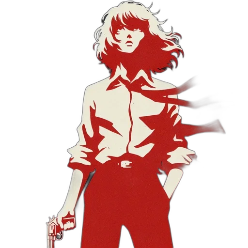 jacket, weapon, staff, sword, concept art, pixel art, comic book art, anime transparent PNG cut-out