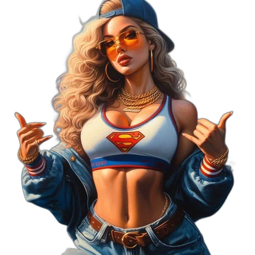 jewelry, comic book art, concept art, pixel art, fantasy art, woman, blonde, hair transparent PNG cut-out