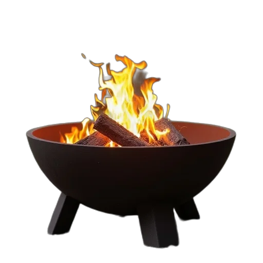 furniture, hat, food, staff, 3d render, photorealistic, concept art, fire transparent PNG cut-out