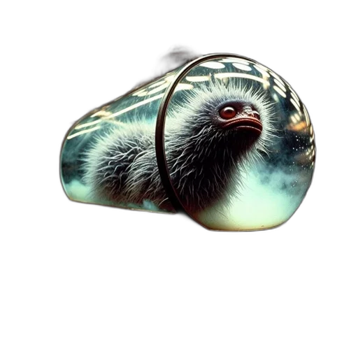 animal, jewelry, creature, hat, photorealistic, 3d render, concept art, fantasy art transparent PNG cut-out