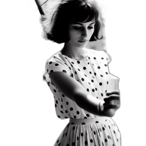 dress, hat, staff, face, photorealistic, cartoon, concept art, monochrome transparent PNG cut-out