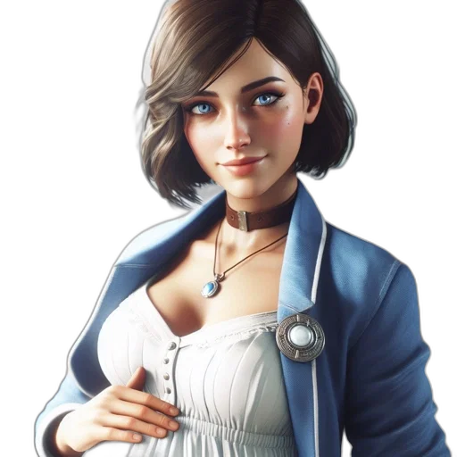 staff, jacket, dress, face, concept art, photorealistic, fantasy art, comic book art transparent PNG cut-out