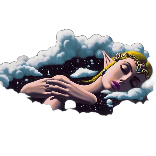 pixel art, fantasy art, vaporwave, concept art, underwater, rain, outer space, night transparent PNG cut-out