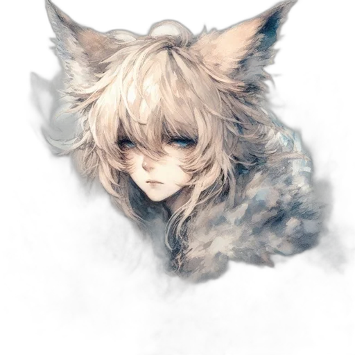 mask, staff, creature, face, watercolor, fantasy art, concept art, photorealistic transparent PNG cut-out