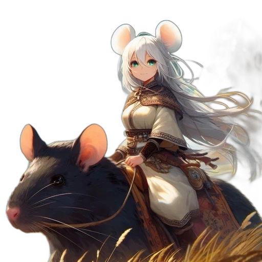 animal, weapon, concept art, fantasy art, anime, pixel art, woman, silver transparent PNG cut-out